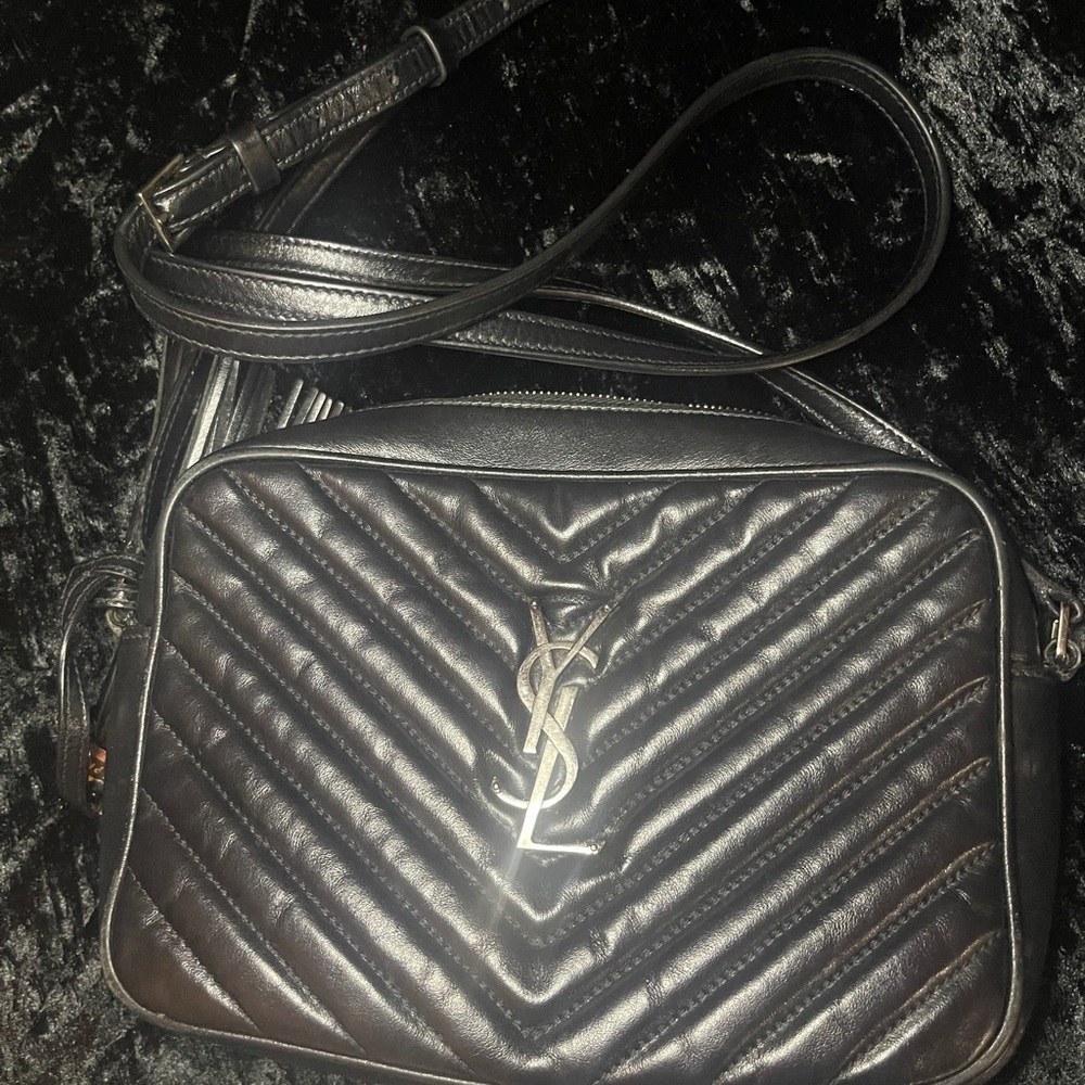 Yves Saint Laurent Black Quilted Crossbody Bag